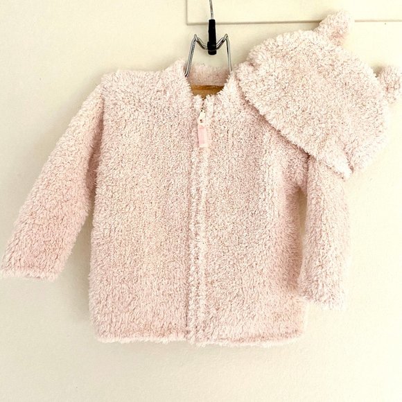 lullabee Other - Baby Girl Sweater Bear Hat Pink Size 6-12 Months